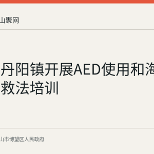 博望区丹阳镇开展AED使用和海姆立克急救法培训