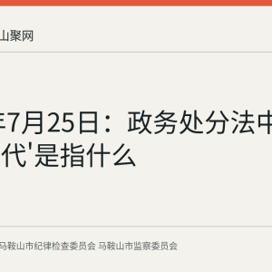 2026年7月25日：政务处分法中的'主动交代'是指什么