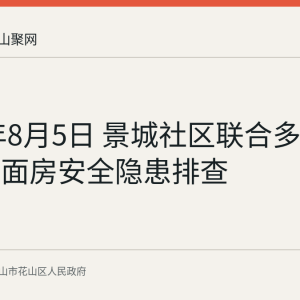 2026年8月5日 景城社区联合多部门开展门面房安全隐患排查