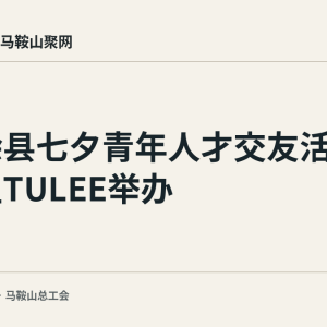 8月19日当涂县七夕青年人才交友活动在涂里TULEE举办