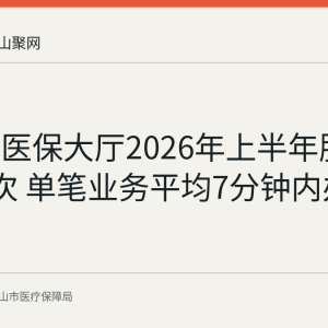 马鞍山医保大厅2026年上半年服务2万人次 单笔业务平均7分钟内办结