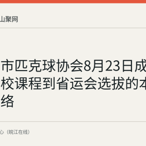马鞍山市匹克球协会8月23日成立：从高校课程到省运会选拔的本地发展脉络