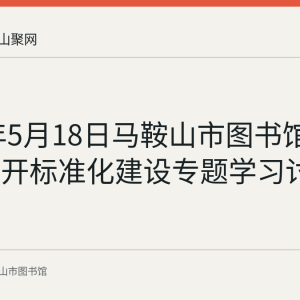2017年5月18日马鞍山市图书馆党支部召开标准化建设专题学习讨论会