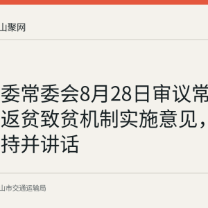 安徽省委常委会8月28日审议常态化防止返贫致贫机制实施意见，梁言顺主持并讲话