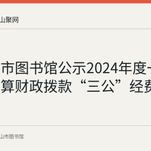 马鞍山市图书馆公示2024年度一般公共预算财政拨款“三公”经费支出决算