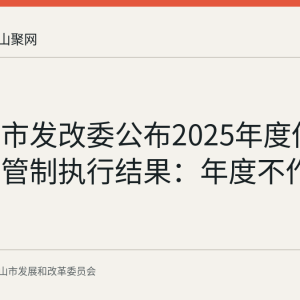马鞍山市发改委公布2025年度供电可靠性管制执行结果：年度不作奖惩