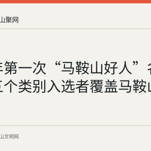 2026年第一次“马鞍山好人”名单公布 五个类别入选者覆盖马鞍山各县区