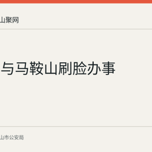 周克武与马鞍山刷脸办事