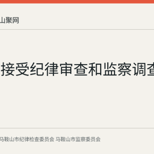 李少华接受纪律审查和监察调查