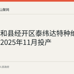 回顾：和县经开区泰纬达特种绝缘线基地2025年11月投产