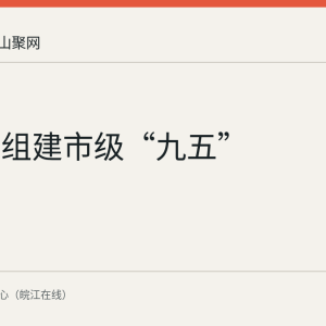 马鞍山组建市级“九五”