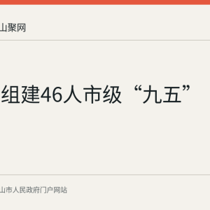 马鞍山组建46人市级“九五”