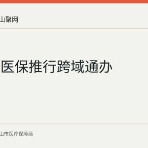 马鞍山医保推行跨域通办