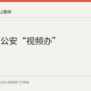马鞍山公安“视频办”