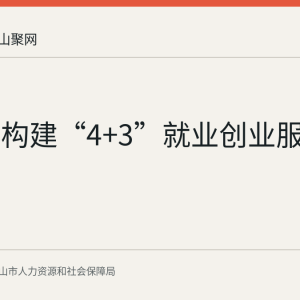 马鞍山构建“4+3”就业创业服务体系