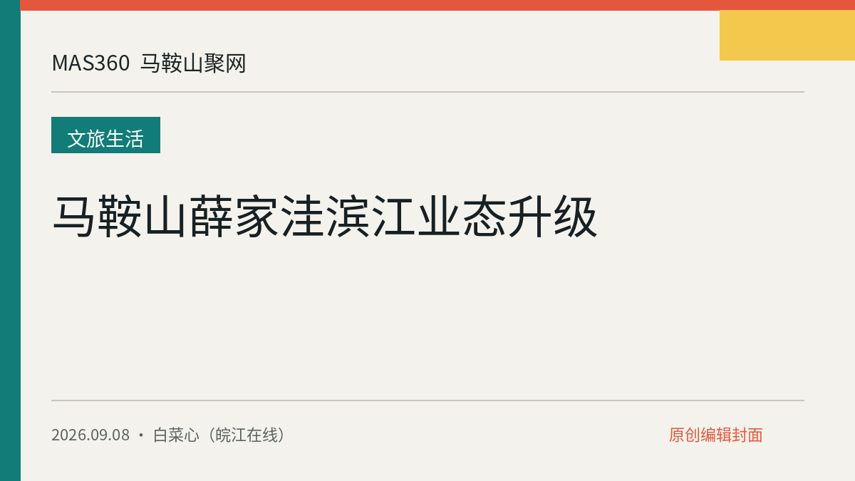 马鞍山薛家洼滨江业态升级